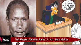Kenya's first Minister of Information, Broadcasting and Tourism Achieng' Oneko spent a total of 15 years behind bars